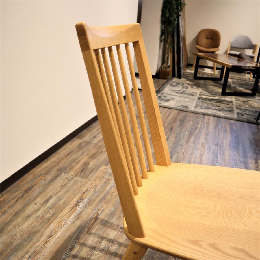 浜本工芸 ダイニングチェア 無垢 北欧 肘無し アームレスチェア イス