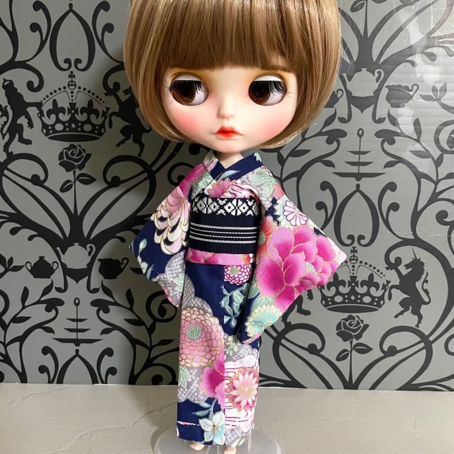 アイシードール リカちゃん 人形 ゆかた 作り帯 ドール 着物 アウト