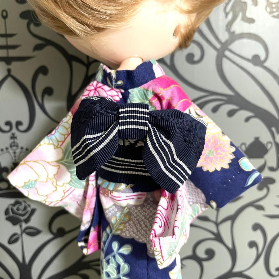 アイシードール リカちゃん 人形 ゆかた 作り帯 ドール 着物 アウト