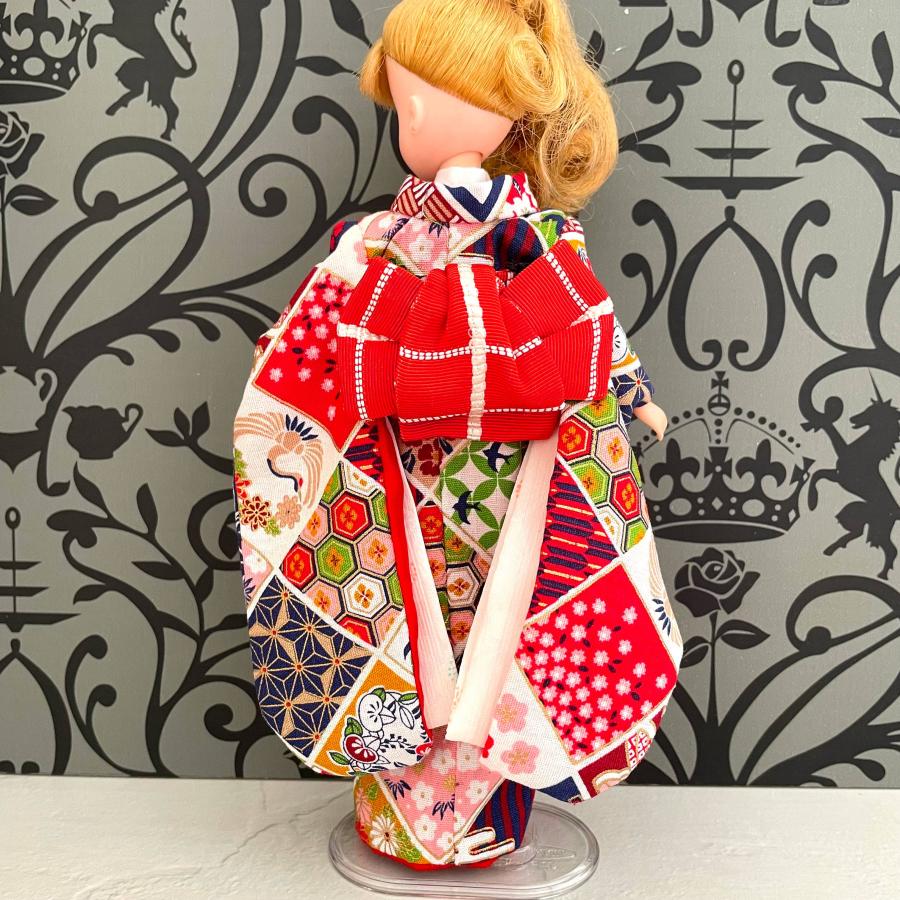リカちゃん アイシードール 着物 作り帯 セット 振り袖 帯 アウト