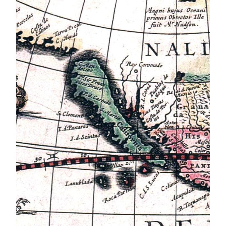 地図 アンティーク地図 古地図 世界地図 (17世紀)アンティーク地図