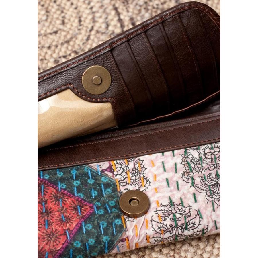 送料無料 ラリーキルト カンタ刺繍 バッグ パッチワーク (一点物)伝統