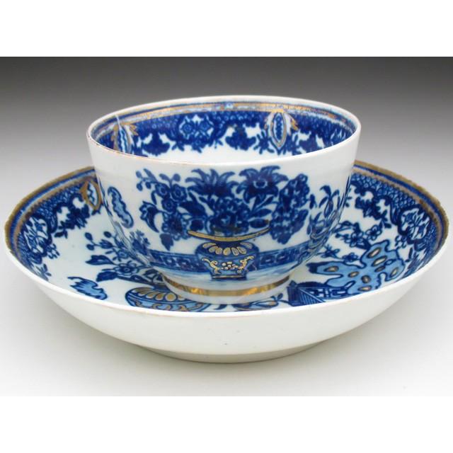 ROYAL WORCESTER ウースター 初期 藍染付 Batパターン ティーボウル