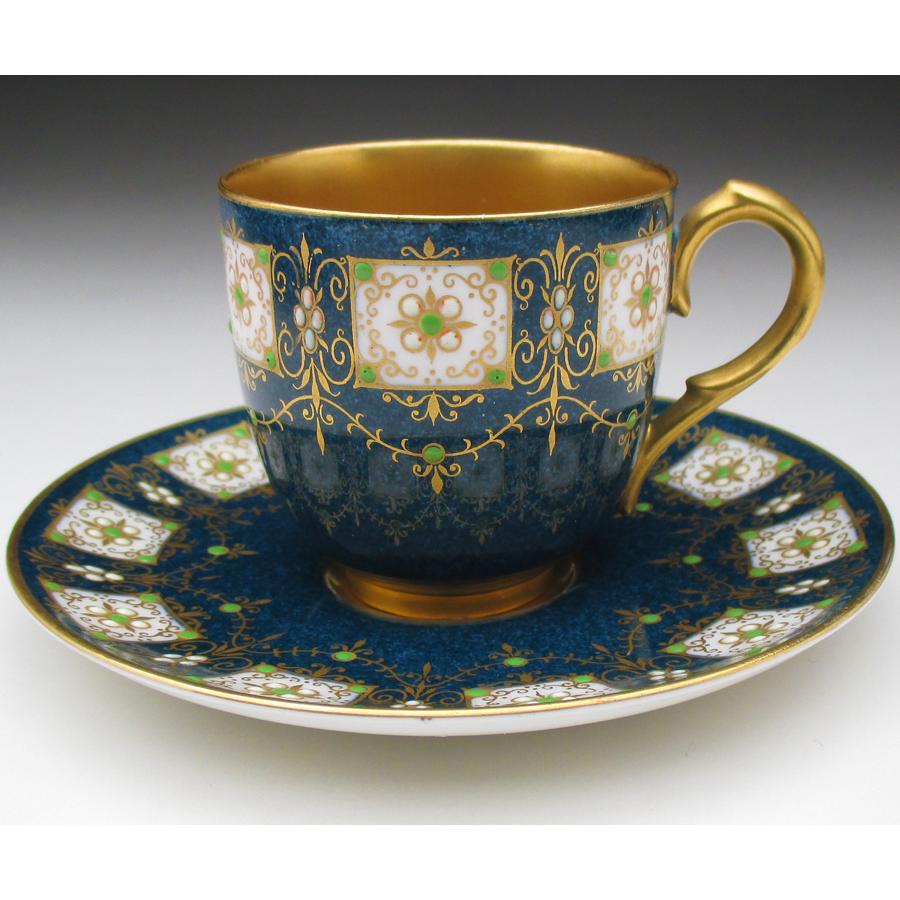 ROYAL WORCESTER ロイヤルウースター 藍地金彩ジュール カップ