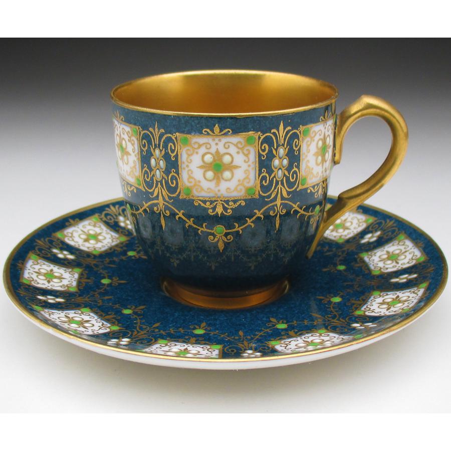 ROYAL WORCESTER ロイヤルウースター 藍地金彩ジュール カップ