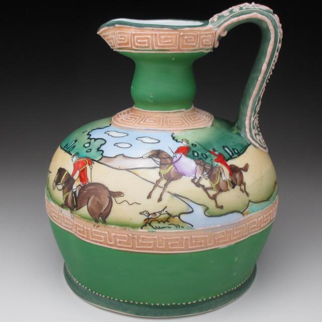 ノリタケ オールドノリタケ 盛り上げハンティング風景絵 ウイスキー