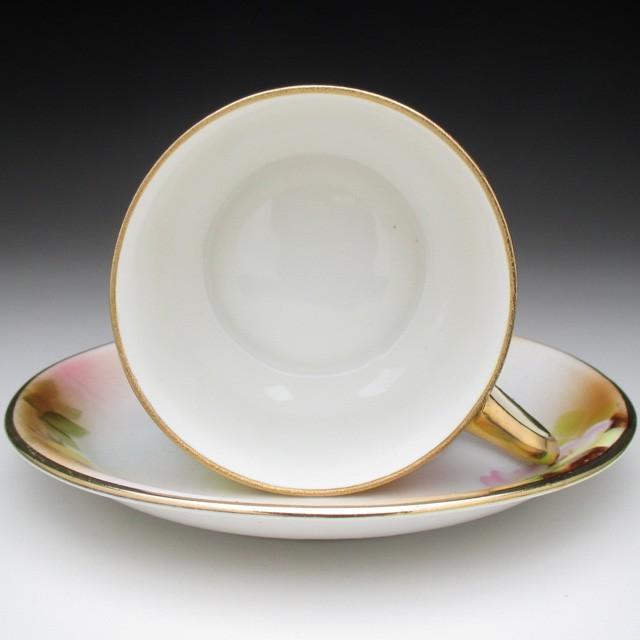 ノリタケ オールドノリタケ 薔薇絵 カップ＆ソーサー (a