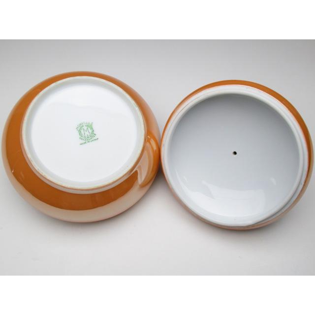 ノリタケ オールドノリタケ 黒猫フィギュア付 小物入れ パウダー