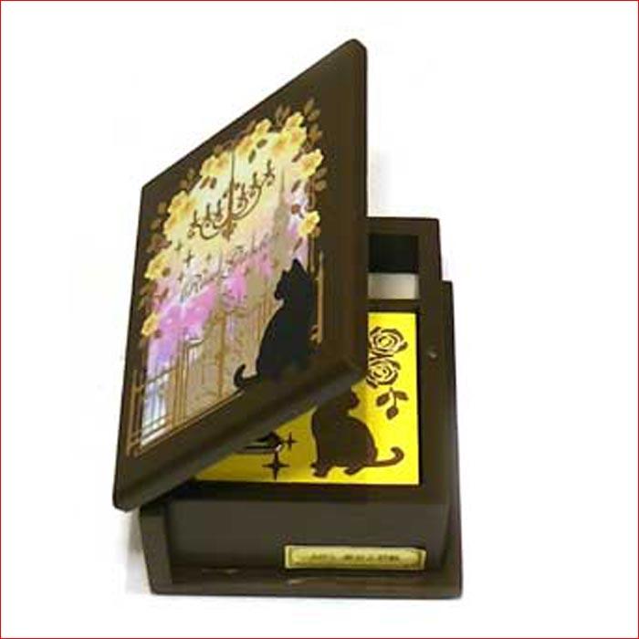 Disney（ディズニー） 木製オルゴール 「美女と野獣」 ブック型