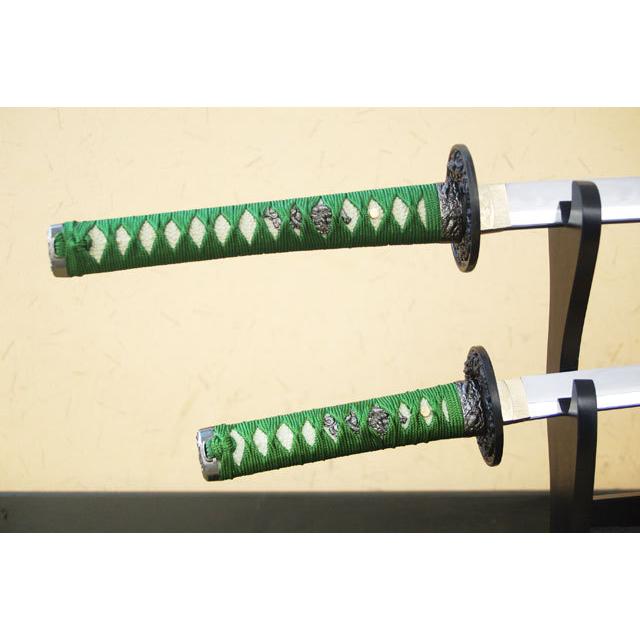 模造刀 緑雲 大刀 小刀セット クリーニングクロス付セット 国産