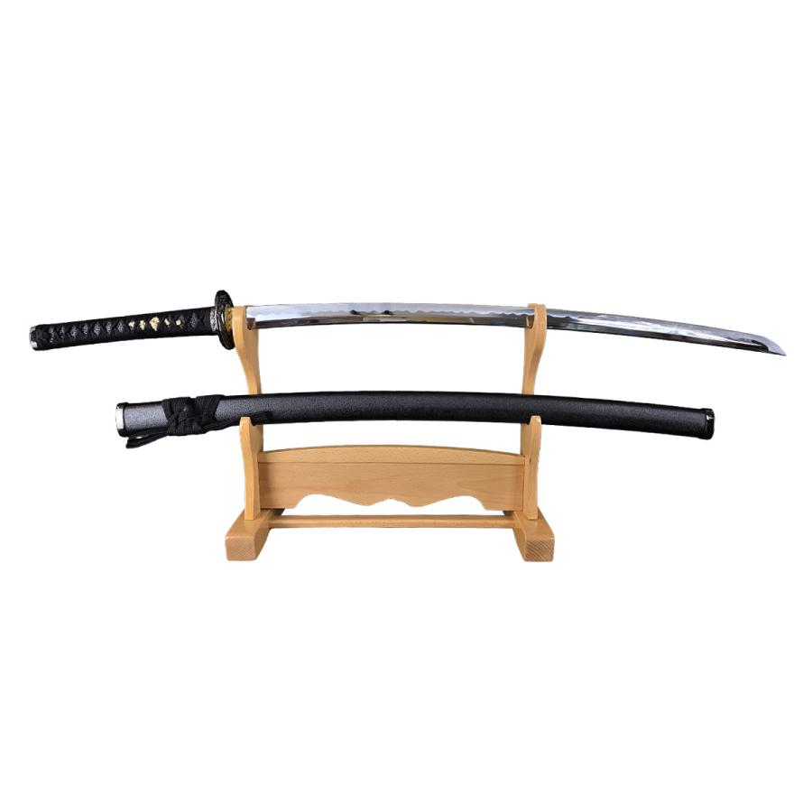 模造刀 しのびやオリジナル刀剣 黒石目 大刀黒染柄 クリーニングクロス