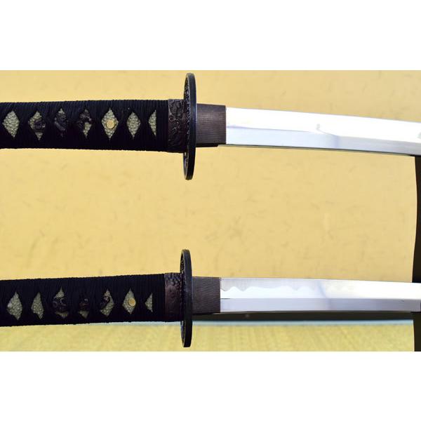 模造刀 マーブル赤 大刀 小刀セット Red Marble クリーニングクロス付