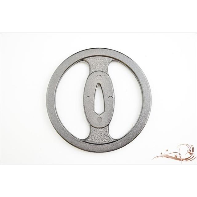 鍔 刀装具 丸一文字透かし鍔 伊達政宗 装飾品 コレクション 観賞 : TL