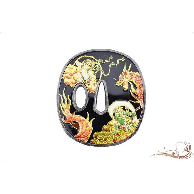 鍔 刀装具 彫金 龍虎鍔 岡田以蔵 装飾品 コレクション 観賞 : TL-STAR