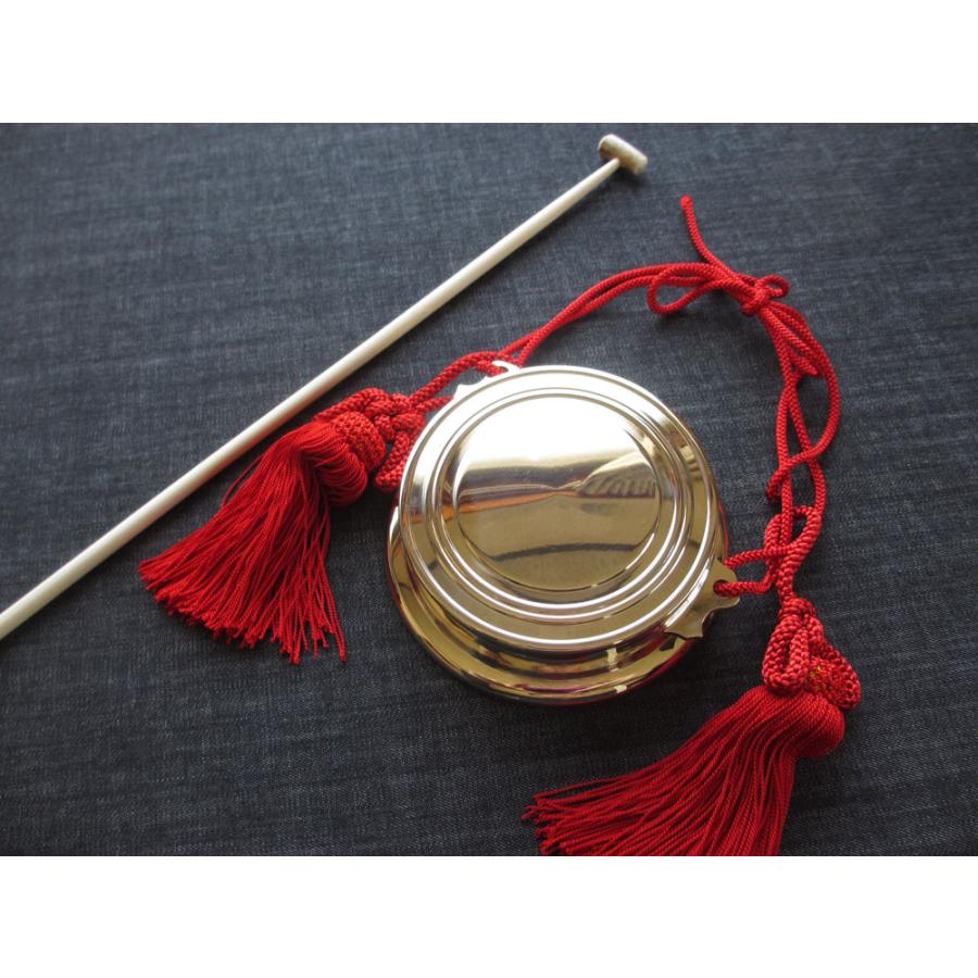 摺り鉦(摺鉦/チャンチキ/チャンギリ/当たり鉦) 4寸(約12.1cm) 約550g 2