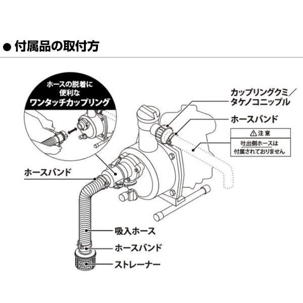 工進（KOSHIN） エンジンポンプ 4サイクル 25mm SEV-25F KOSHIN : 買援