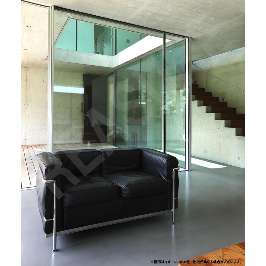 ル・コルビジェ LC2 2P ブラック 総本革 イタリアンレザー仕様 ソファ