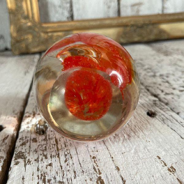 VINTAGE 70-80sヴィンテージ*古いガラス ペーパーウェイト 558g