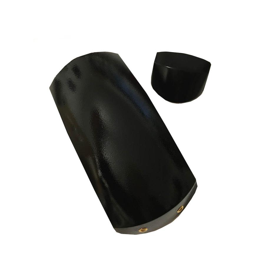 津軽三味線用【 胴掛・天神セット プラスチック 黒 (紐付) 】無地 胴