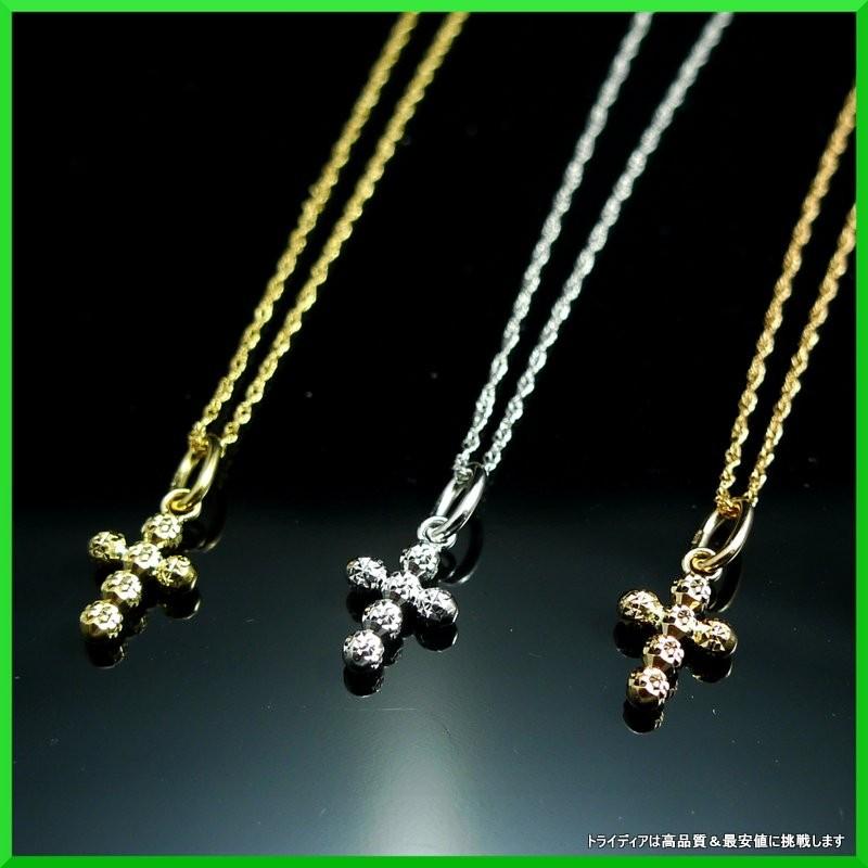 18金 ネックレス クロスペンダントトップ 人気 ゴールド K18