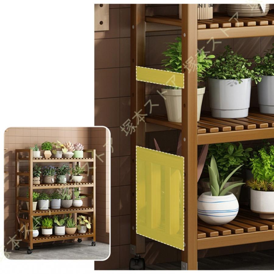 フラワースタンド プランタースタンド 5段 キャスター付 多機能収納