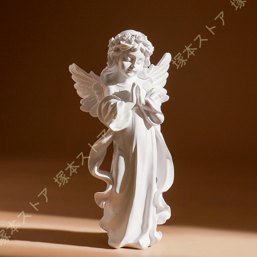 天使 置物 可愛い天使像 エンジェ ルガール モダン風置物 おしゃれ
