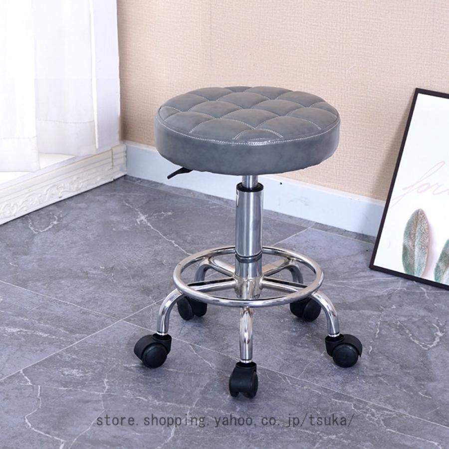 スツール キャスター付き 丸椅子 作業用 椅子 イス チェア 丸イス 昇降