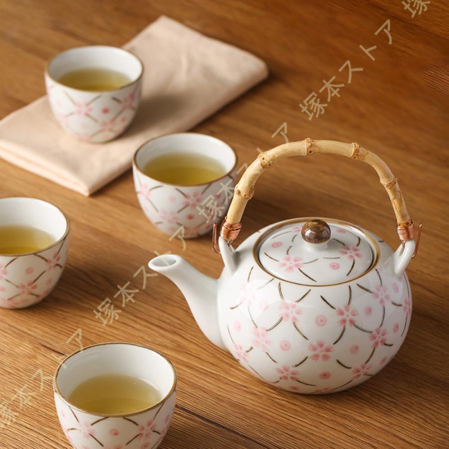 茶器 セット 急須セット お茶セット 和風 湯呑み 茶道具 磁器 茶托付き