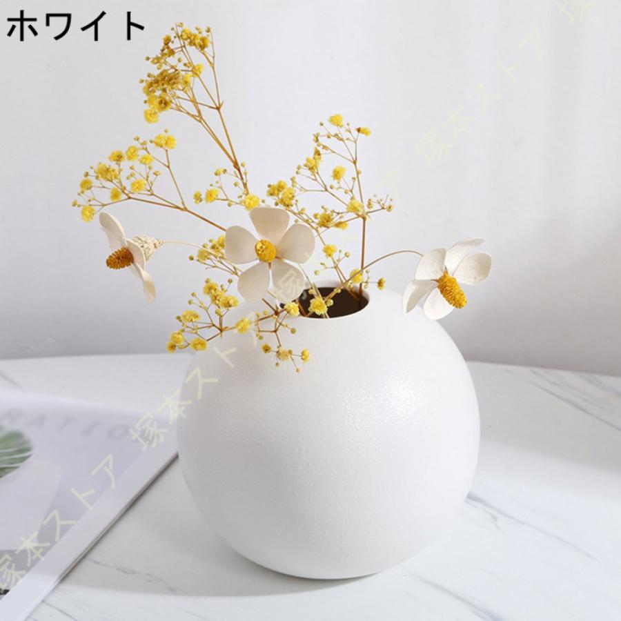 花瓶 黒 陶器 ミニ花器 一輪挿し セラミック フラワーベース ブラック