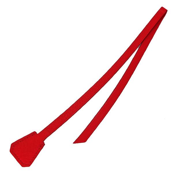 HERMES（エルメス） ブックマーク ノート付 しおり レッド レザー □E