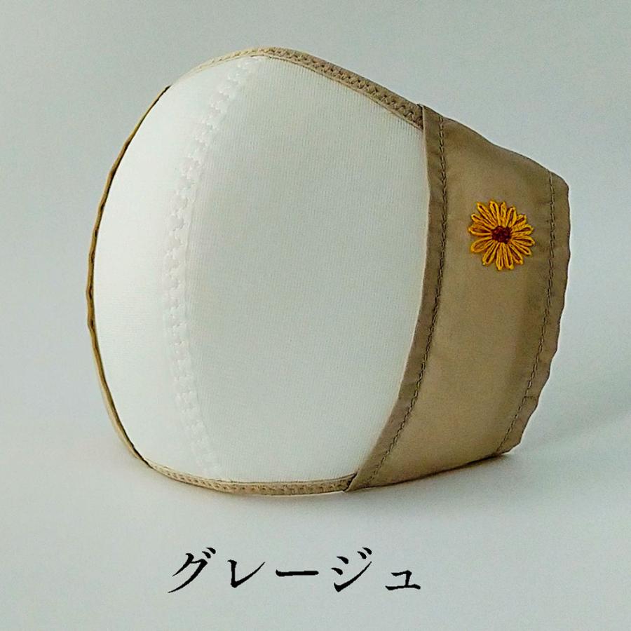3D マスクカバー 刺繍入り1枚入送料無料 不織布マスク用 ツーヨン