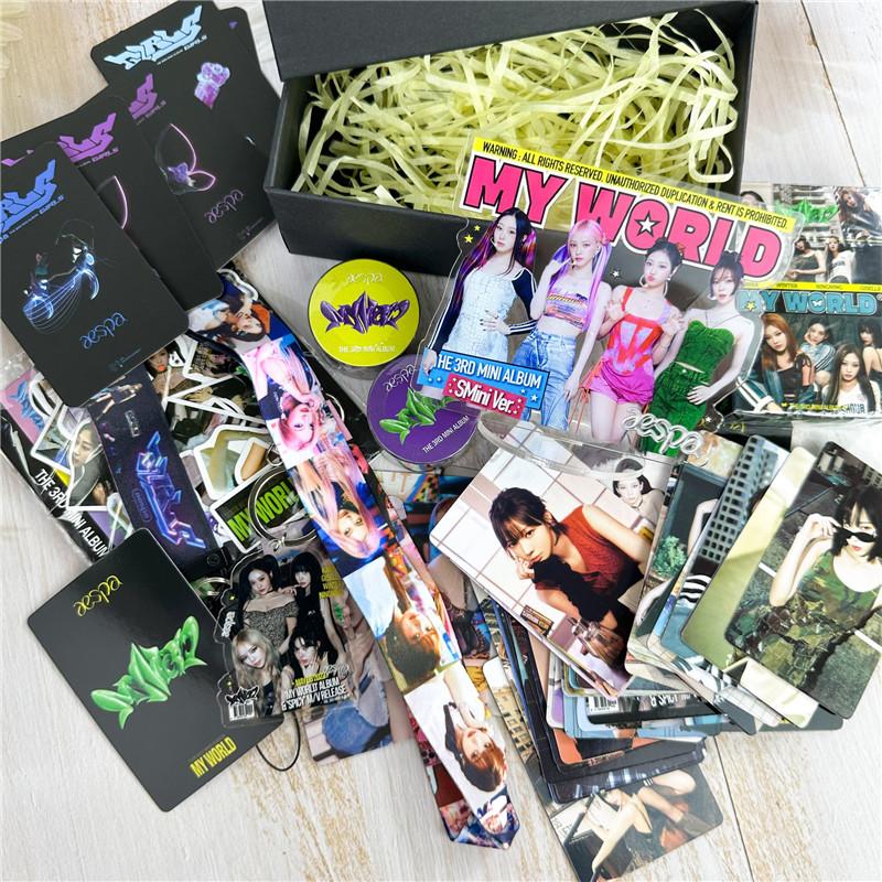 AESPAグッズ ギフトボックス フォトカード MY WORLD テープ セット