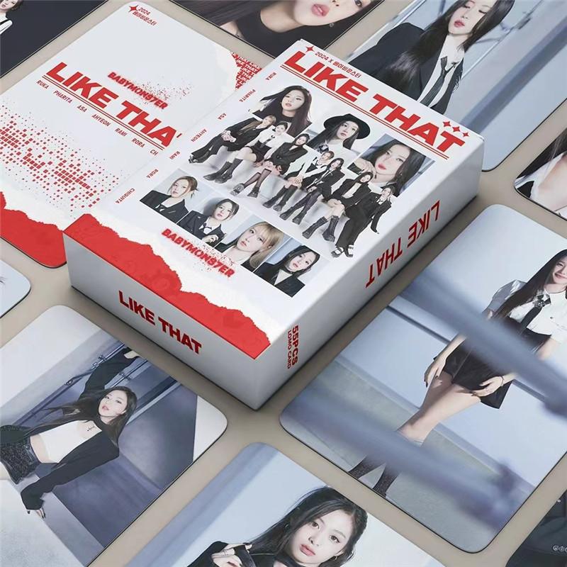 BABYMONSTERグッズ フォト カード 55枚 セット トレカ LIKE THAT 写真