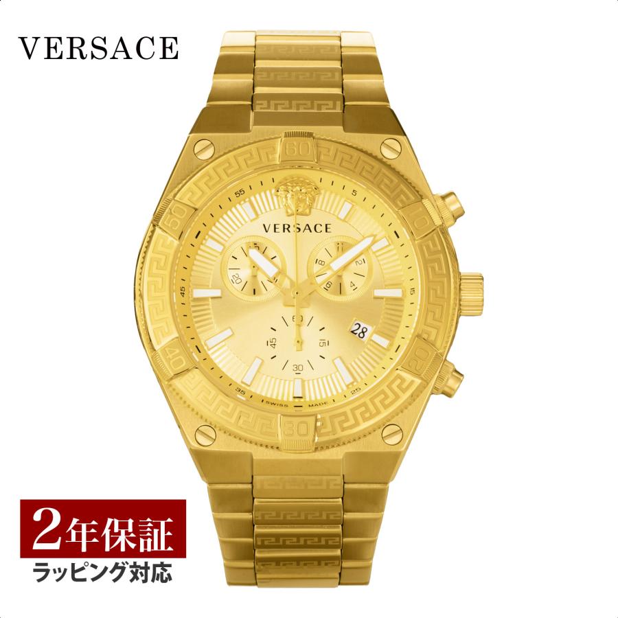 VERSACE（ヴェルサーチェ） SPORTY GRECA クォーツ メンズ ゴールド