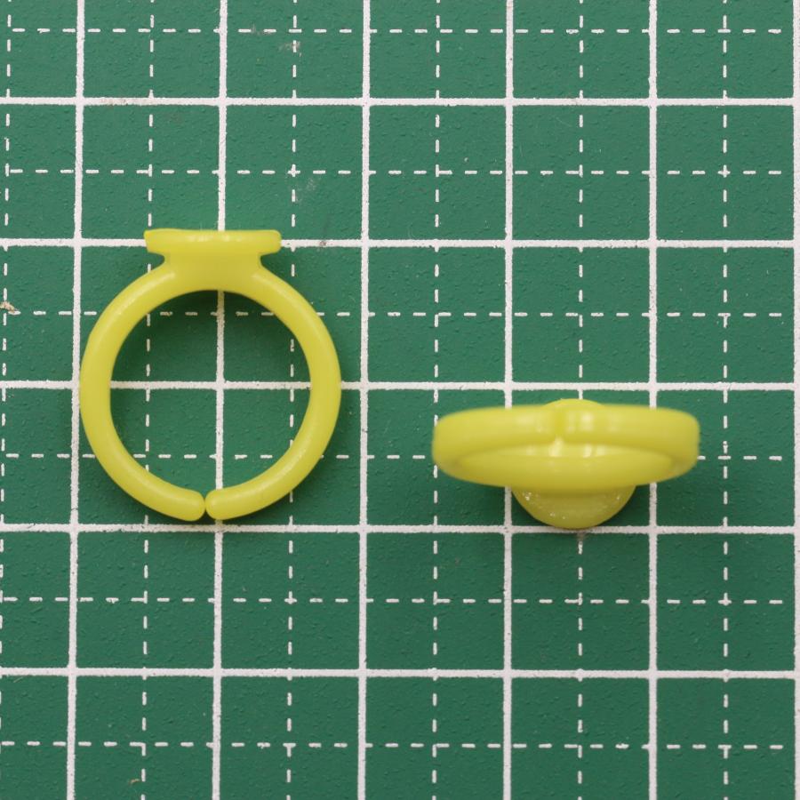 指輪パーツ 台座付き 子供用 50個セット リングパーツ 平皿付き キッズ