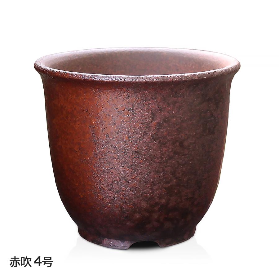 盆栽鉢 エビネ鉢 4号 四日市萬古焼 金彩 黒 赤吹 黒吹 金吹 5色 丸
