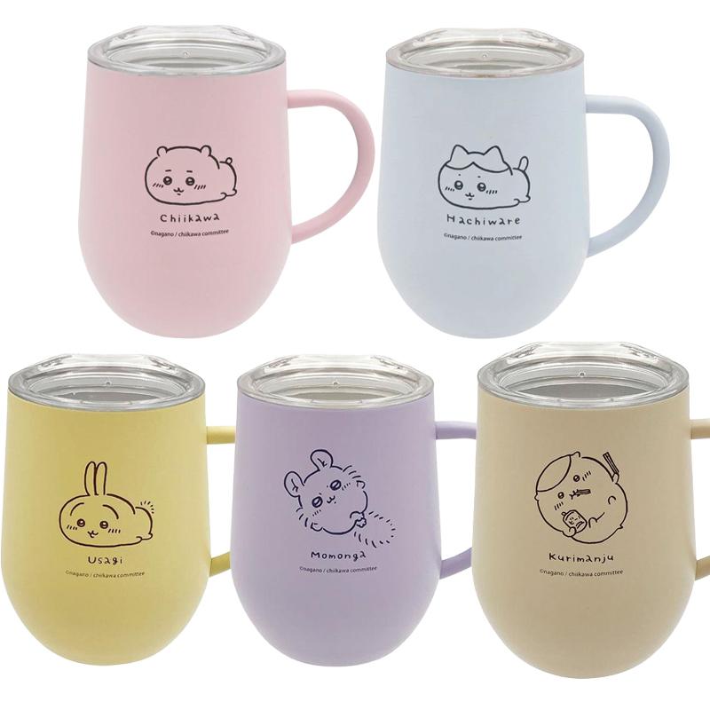 マリモクラフト ちいかわ 蓋付きステンレスマグカップ ごろん くり