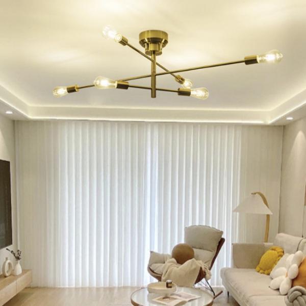 シーリングライト 照明 シャンデリア アーム回転可能 リビング用