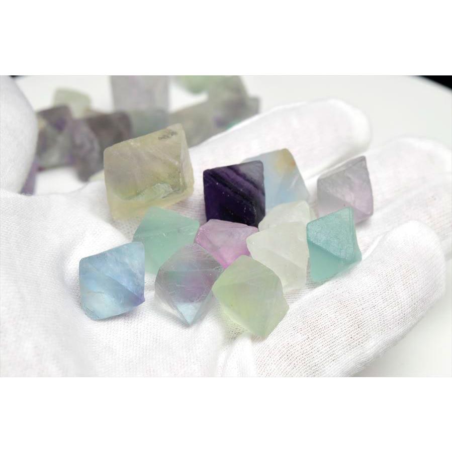 フローライト (約300g) 八面体 原石 詰め合わせ アソート マルチカラー