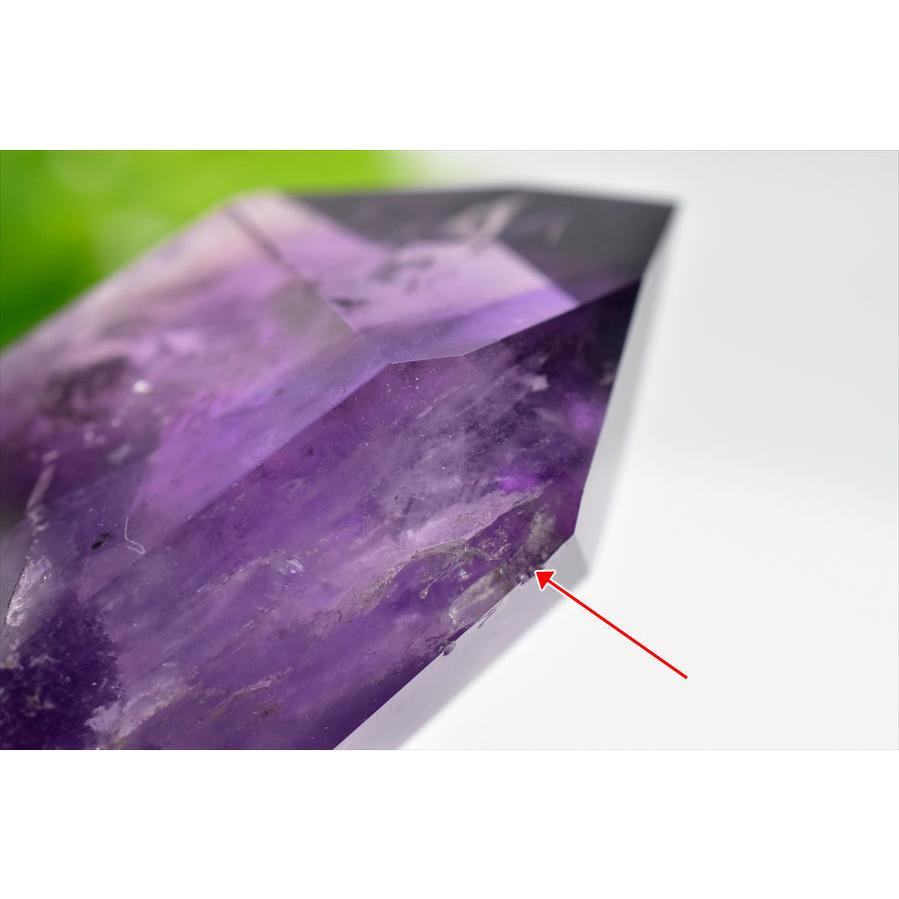 アメジスト ファントム (訳あり品) ポイント 六角柱 ブラジル産 幻影紫