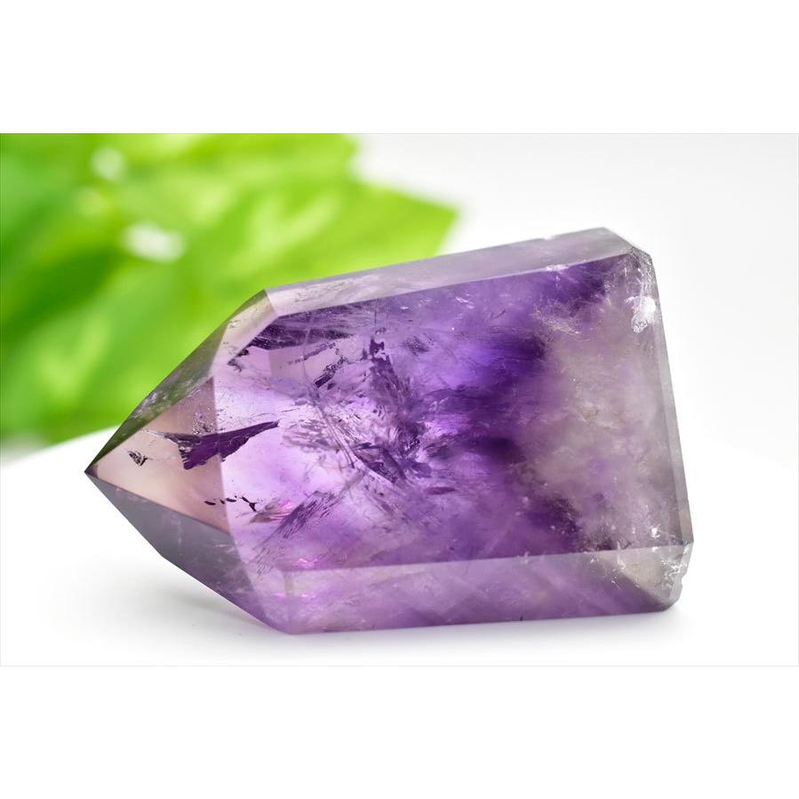 アメジスト ファントム (訳あり品) ポイント 六角柱 ブラジル産 幻影紫