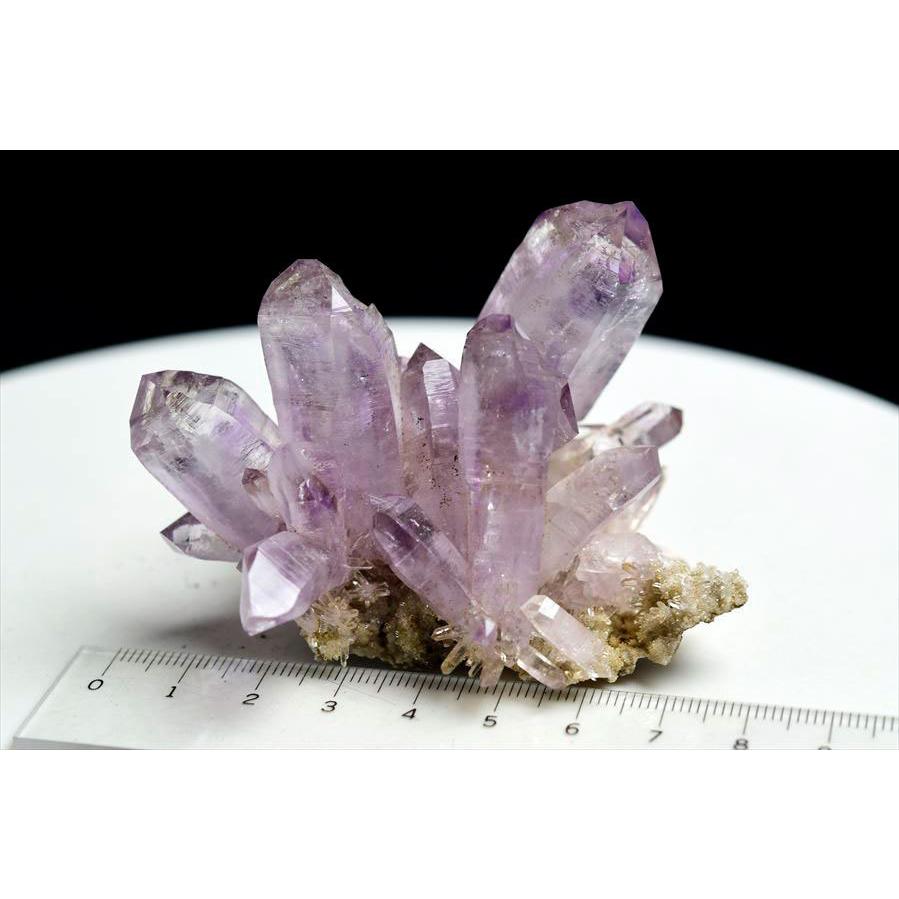 アメジスト 単結晶 ポイント (約106g) 迫力の大きめサイズ クラスター
