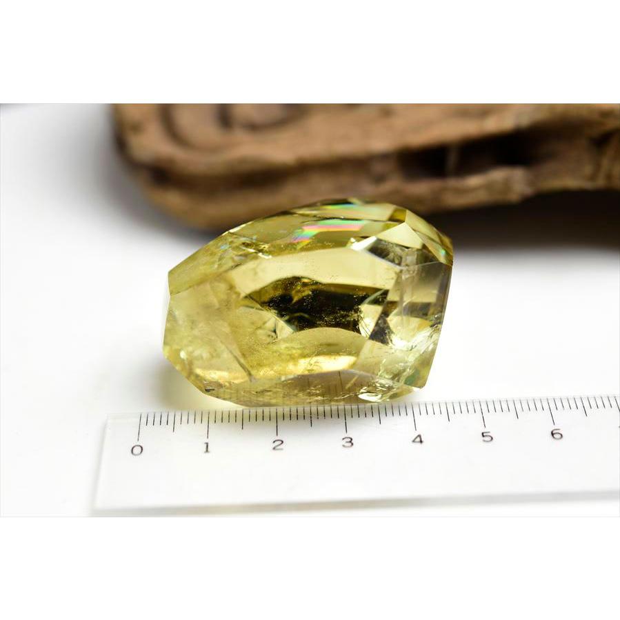 虹入り シトリン 不定形タンブル 黄水晶 ブラジル産 レインボー