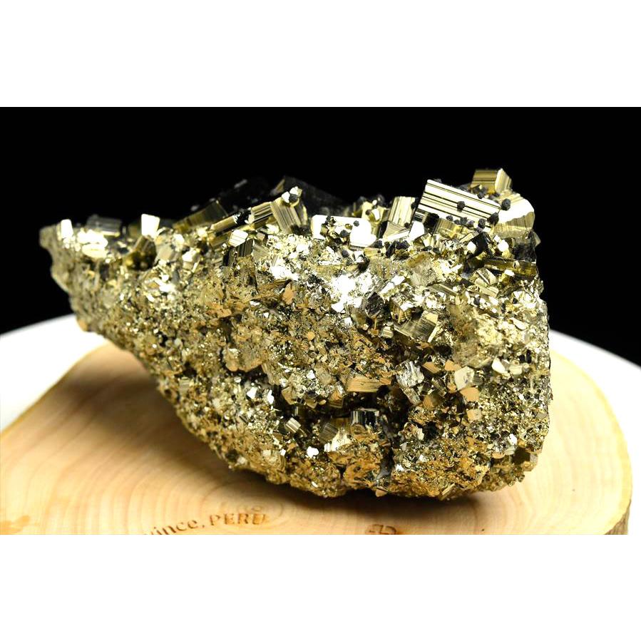 パイライト EXグレード 黄鉄鉱 クラスター (約564g) CUBO Huanzala