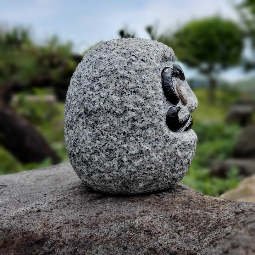 だるま 達磨 ダルマ 開運 縁起物 置物 石 日本製 : 浦田石材彫刻店