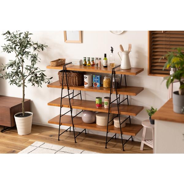 東谷 シェルフ 棚 組立て簡単 収納棚 オープンラック 飾り台 4段