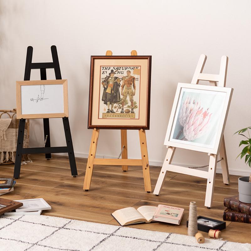 東谷 イーゼル 木製 天然木 画架 三脚 立て掛け 写真立て カンバス立て