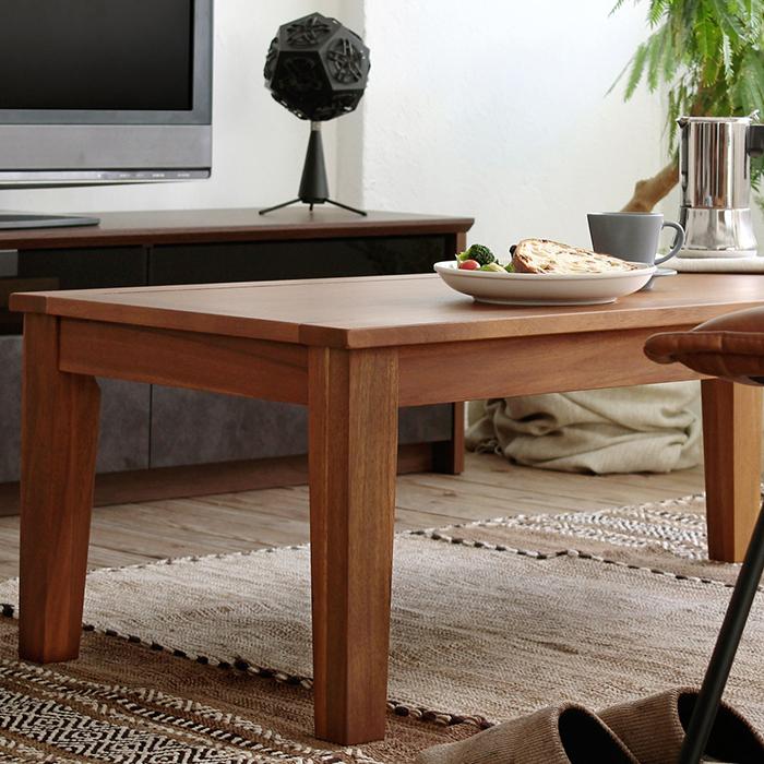 東谷 センターテーブル 木製 天然木 北欧 おしゃれ 重厚感 高級感 ロー