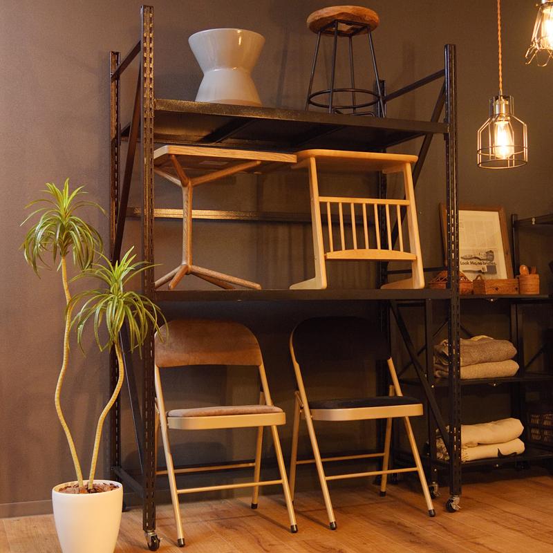 東谷 スチールラック オープンラック ブラック 黒 白系 無骨