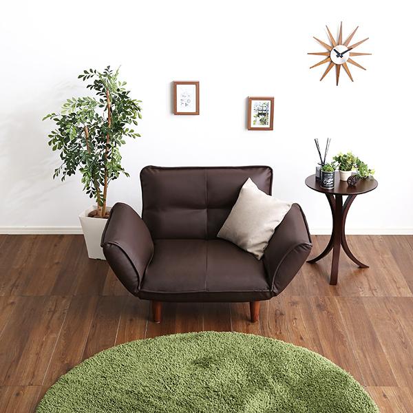 ソファ 1人掛け 合皮 おしゃれ ひじ掛け 肘付き ソファー 一人用 椅子